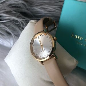 Kate spade leather scalloped watch